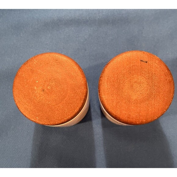 Vtg MCM Spice Wood Porcelain Jars Japan 1960s Lagardo Tackett Style Replacements - Picture 3 of 8